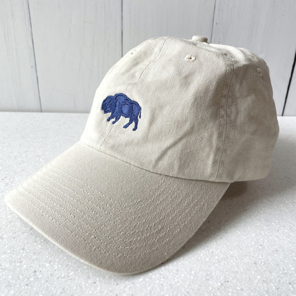 North Dakota Buffalo Hat Khaki Tan Embroidered Dad Cap Fahrenheit Headwear